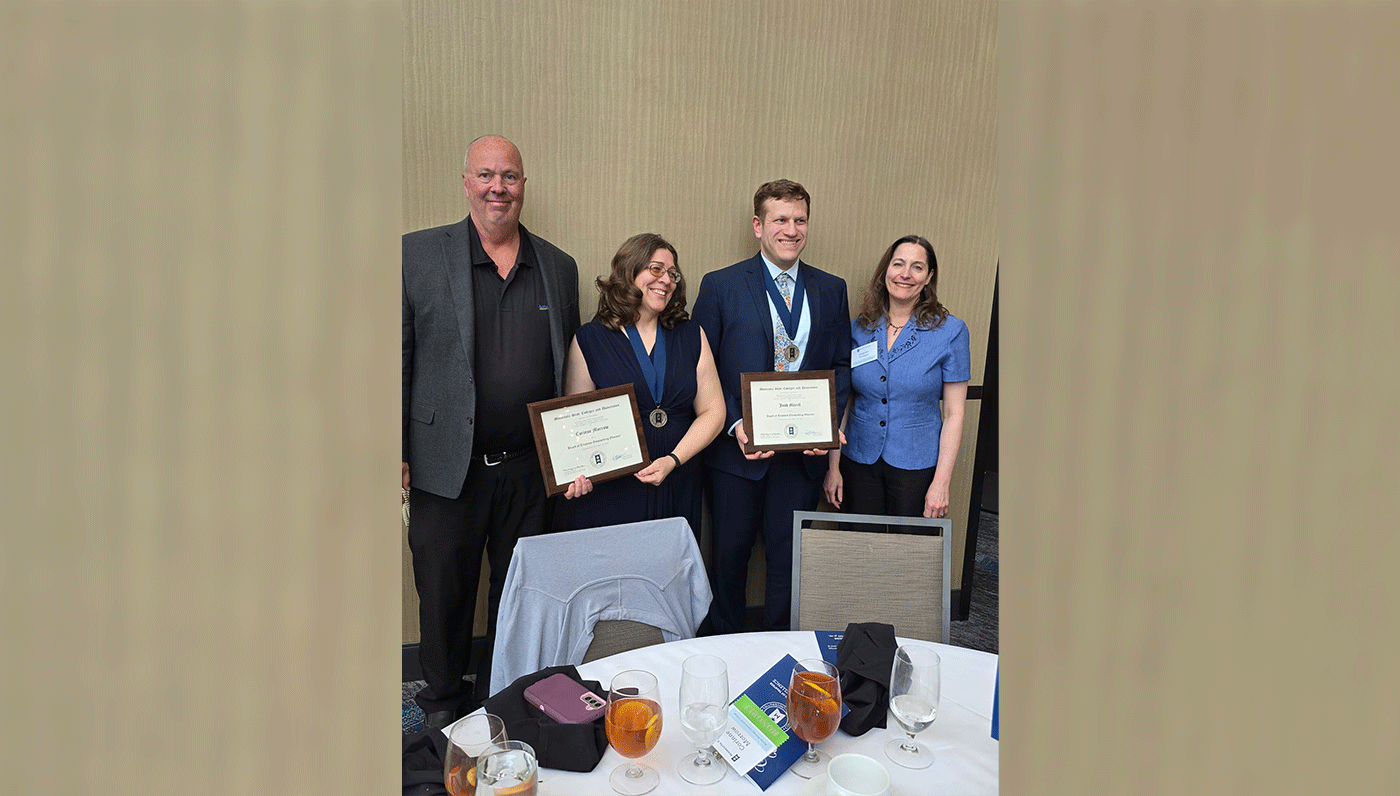 Marell, Morrow honored as Outstanding Educators